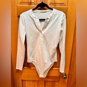 Reformation jeans bodysuit